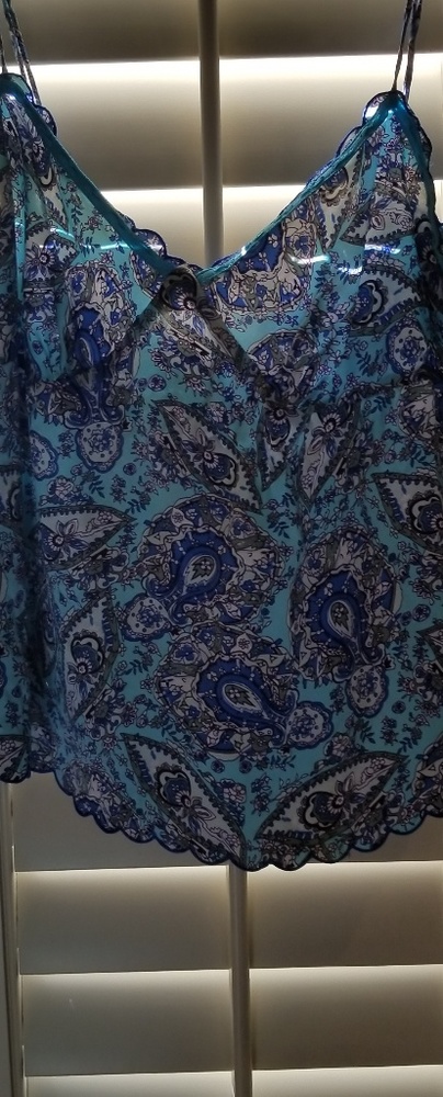 Paisley blue camisole